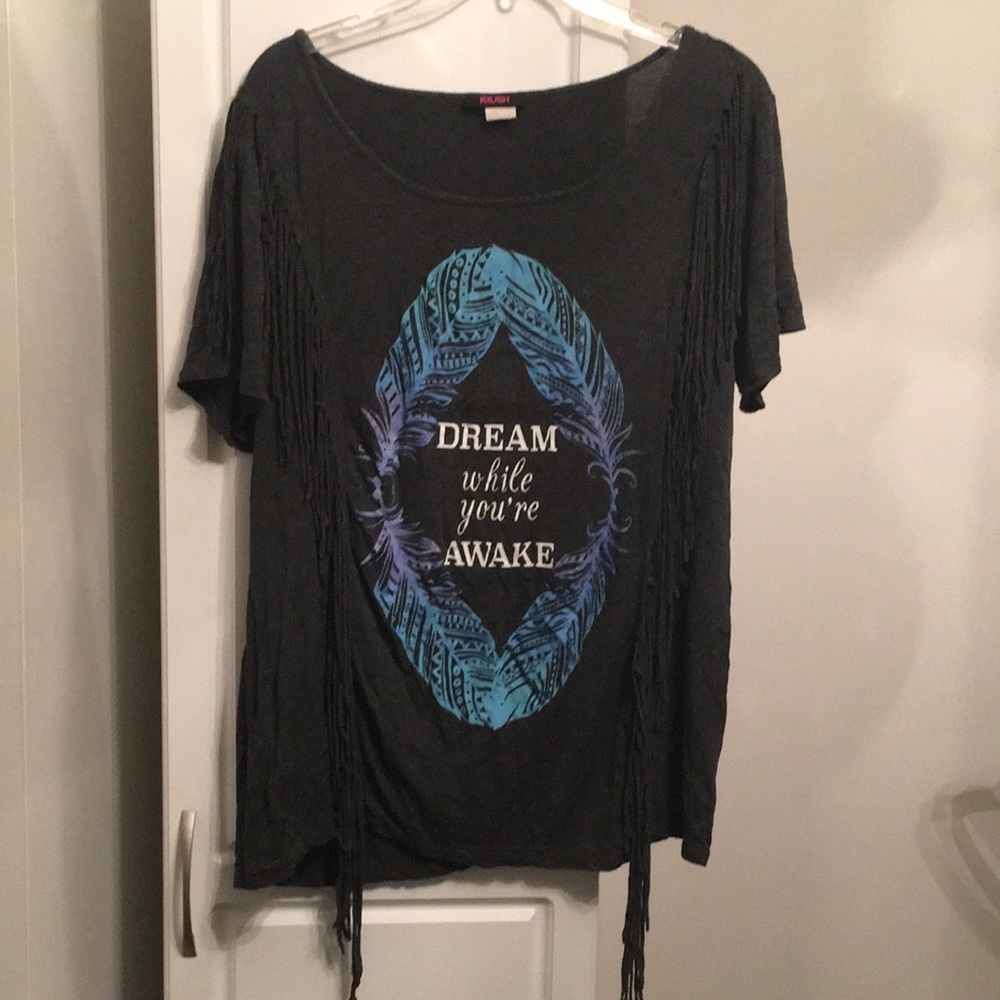 Super Soft t-shirt with fringe